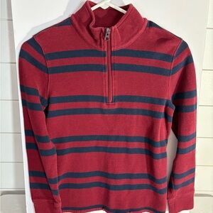 GAP Kids Maroon and Blue Striped Sweater